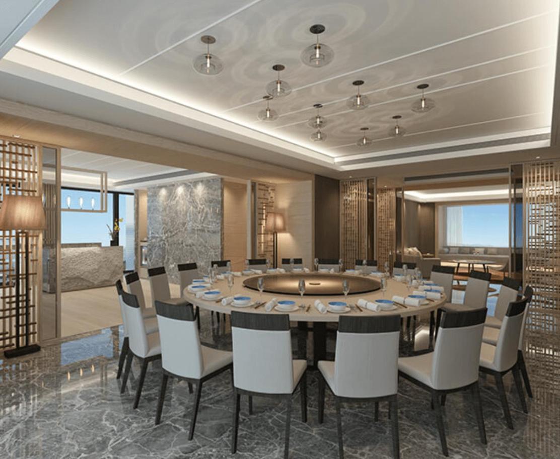 לודונג Cuncyue Hot Spring Resort חדר תמונה The Chinese restaurant