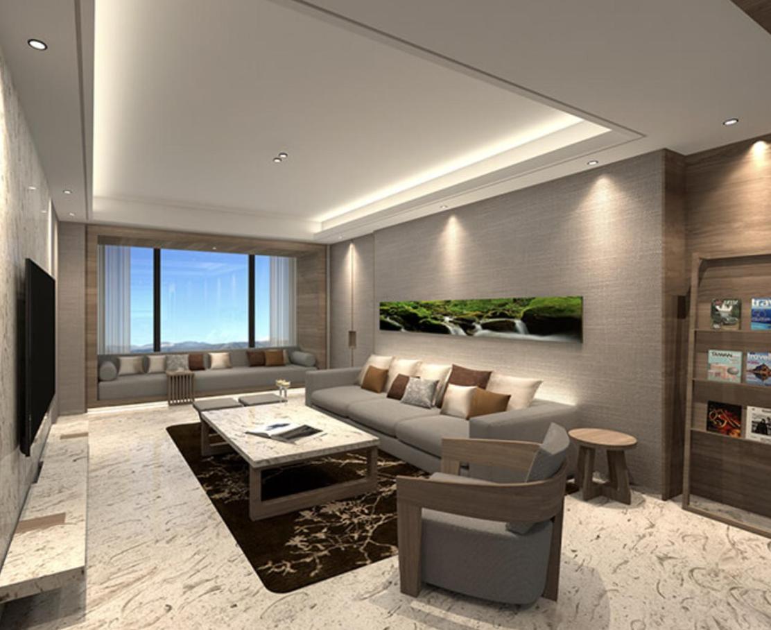 לודונג Cuncyue Hot Spring Resort חדר תמונה A living room